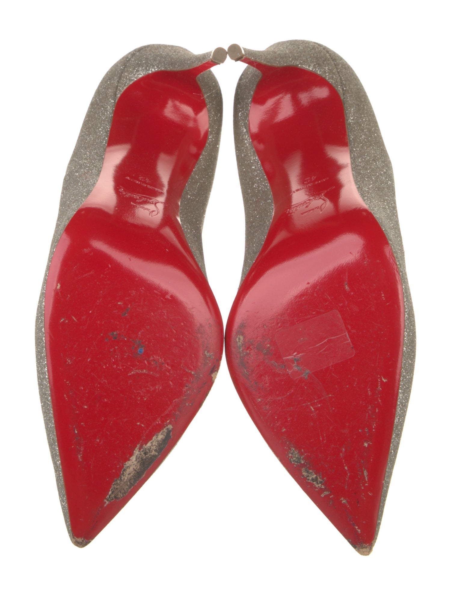 Christian Louboutin Glitter Glitter Accents Pumps